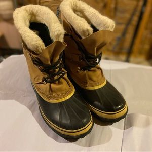 Vintage Sorel Mens Caribou Waterproof Insulated Snow Boots Made in Canada